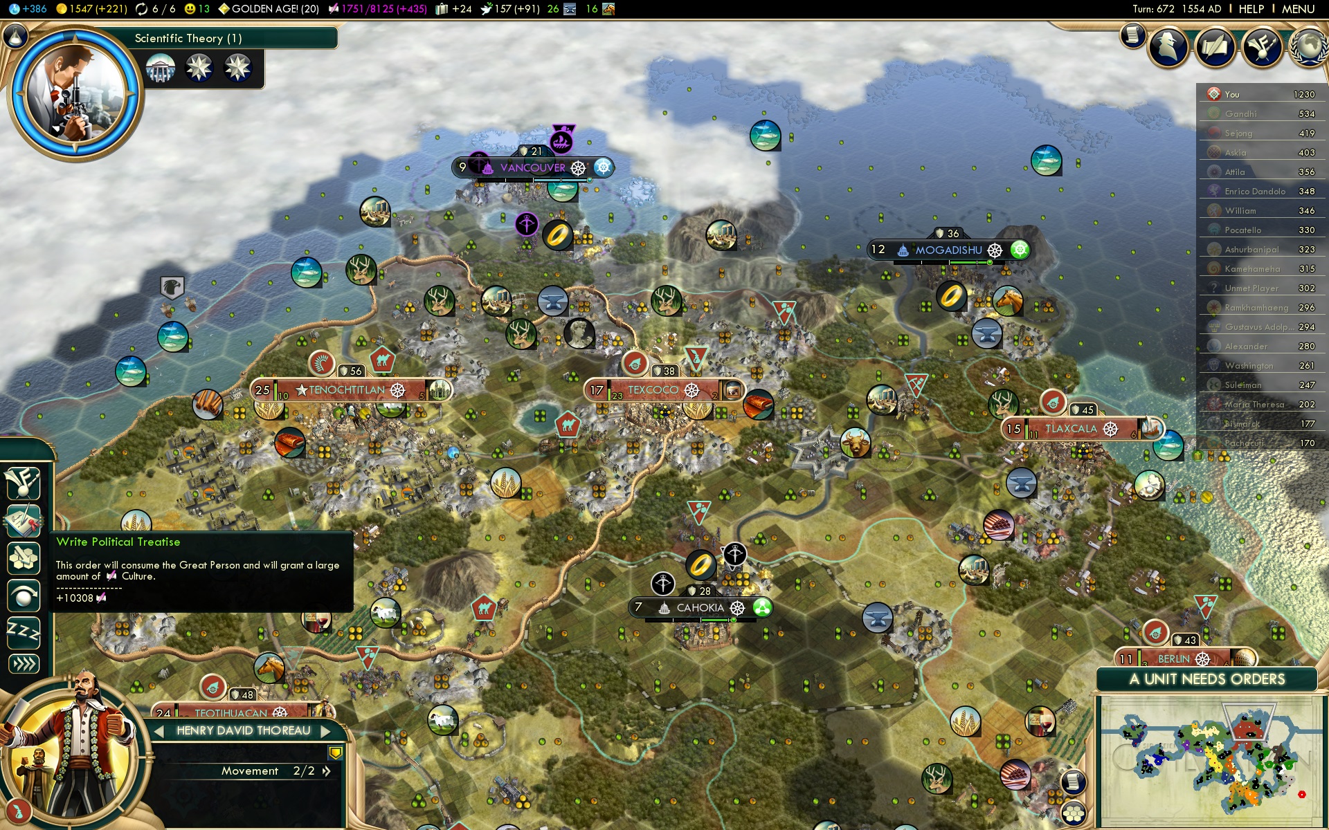 Civ 5 great writer slots