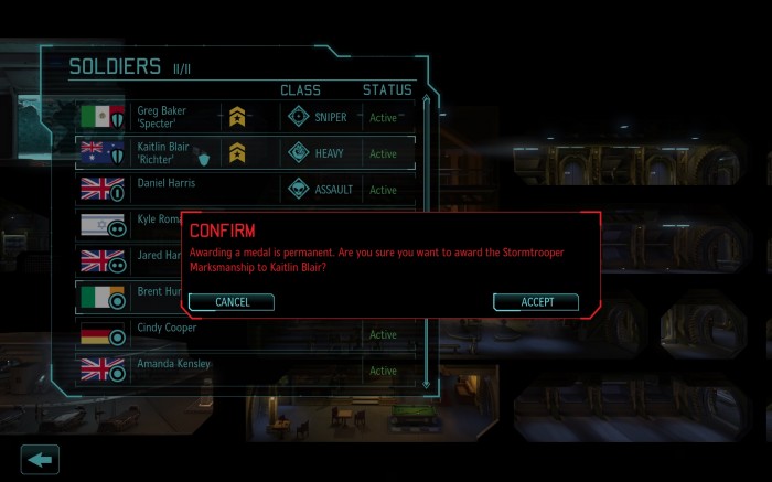 Kaitlin gets all the bonuses for carrying that mission.