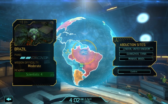 This works in our favor, actually. This will push both countries to 4 panic, which will allow me to grab one with a satellite and only leave one target for the aliens to land at, which I can defend next time or just pop an additional satellite to grab the continent bonus.